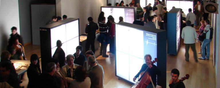 aqso arquitectos office, exhibition, illuminated boards, spain, valladolid, agoras, modelmaking, backlighted box, event