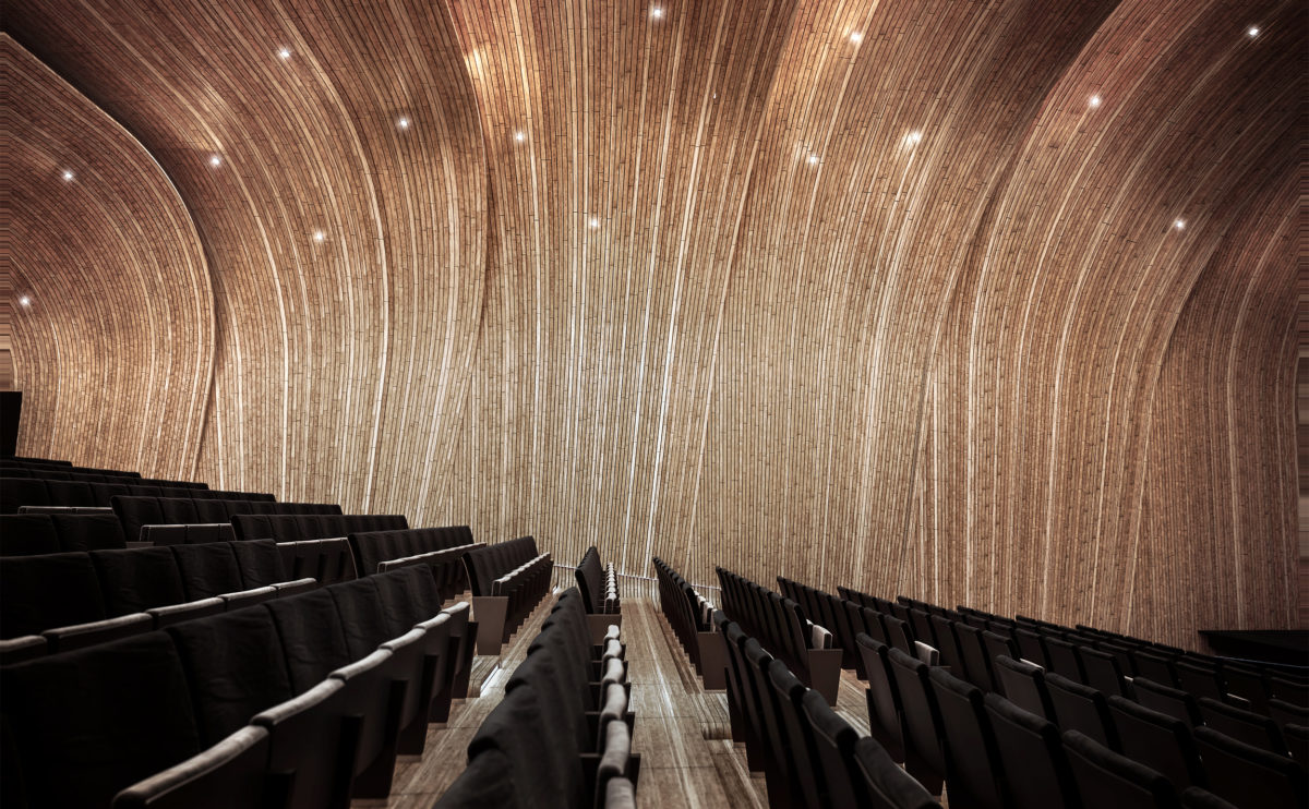 the auditorium acoustic ceiling