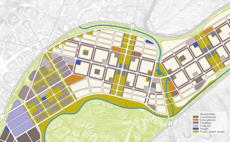 Shops City Town Plan