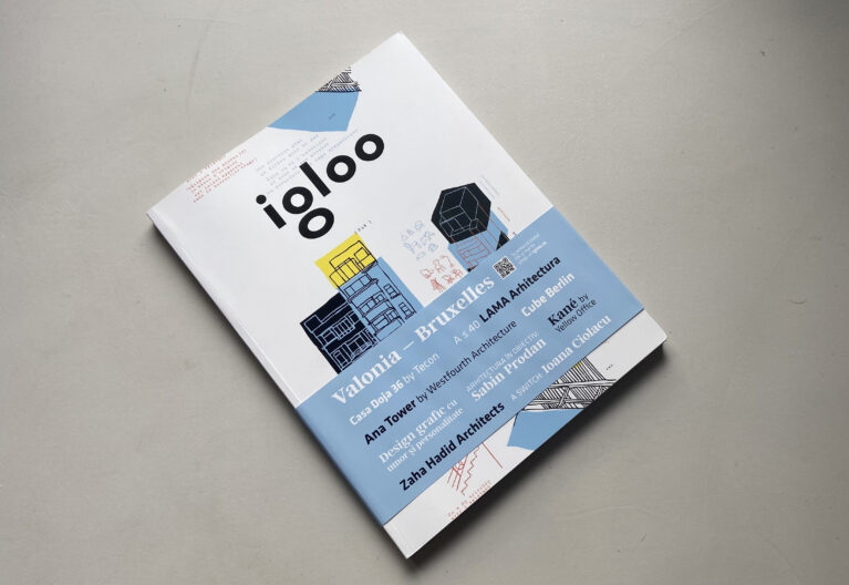 Front cover of the architectural magazine Igloo, where the Zain Tower project developed by AQSO architects was featured.