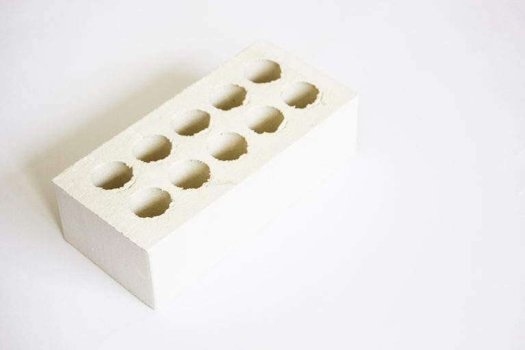 architect white clay brick